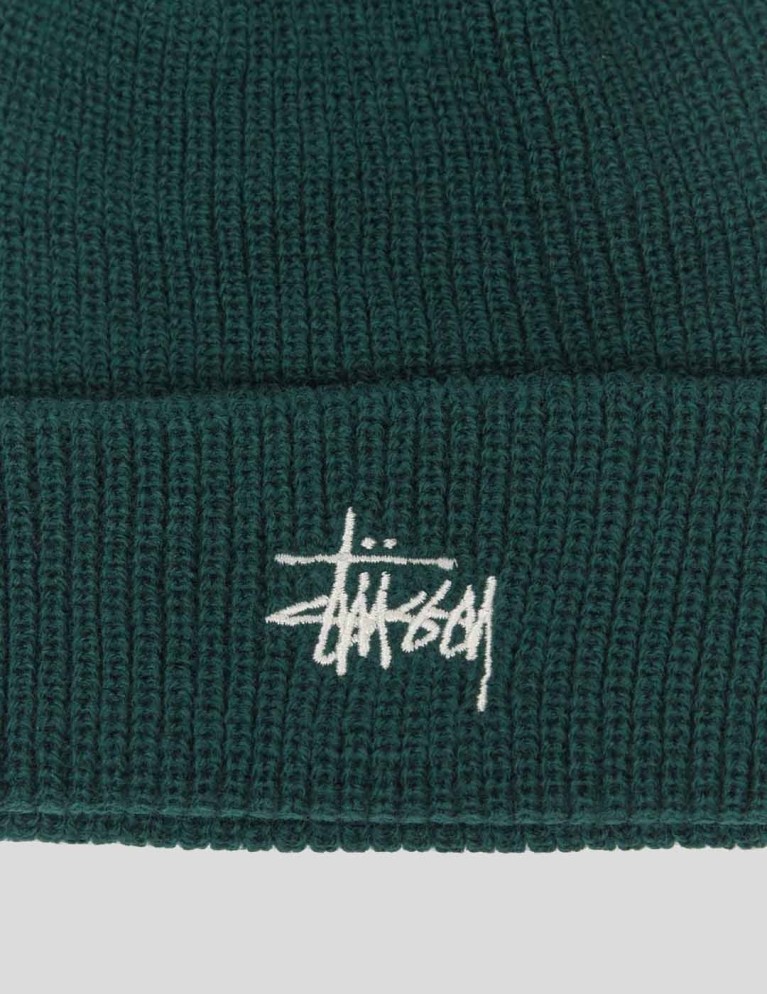 Gorro STUSSY basic cuff beanie forest